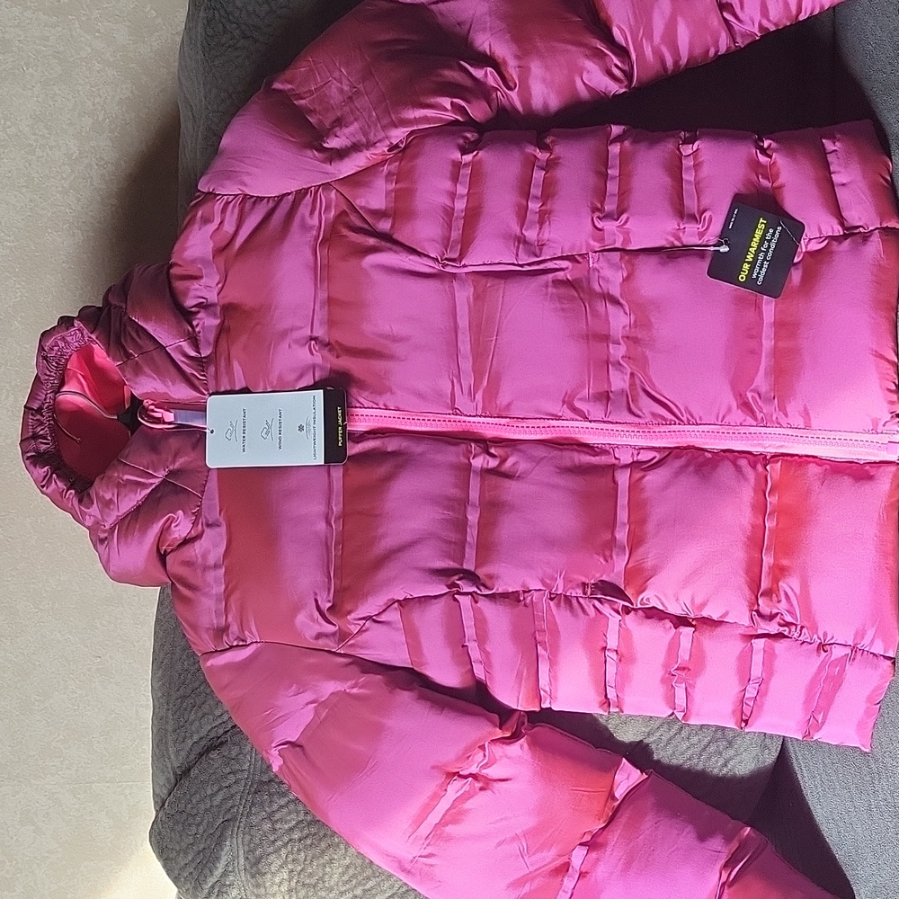 Champion c9 Pink Puffer Jacket med